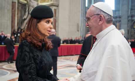 Pope Francis and Cristina Fernandez