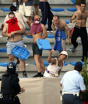 Serbia v Croatia: 2003 Croatian waterpolo fans