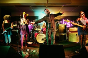 Bily Bragg: 2008: Billy Bragg, musician, with pop group The Mentalists