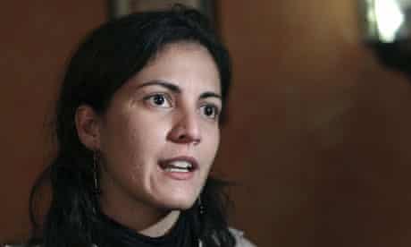 Rosa Maria Paya, daughter of the deceased Cuban dissident Oswaldo Paya in Madrid