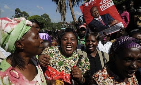 Kenyatta supporters