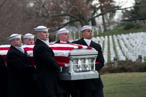 civil war burial : Members of a US Navy ceremonial team car