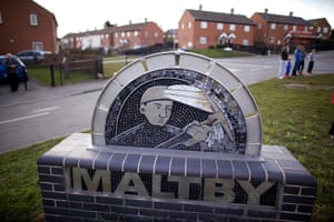 maltby colliery closes: A plaque to mark the town's mining history