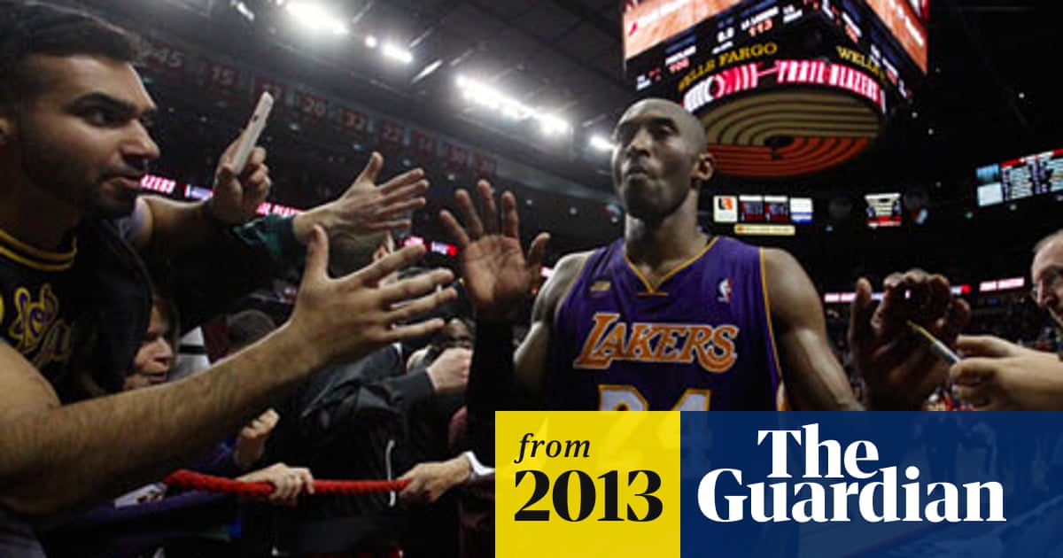 Kobe Bryant Puts Lakers Closer To Playoffs After Win Over Trail Blazers Nba The Guardian