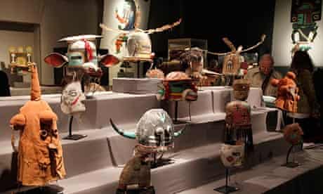 Hopi masks displayed at Paris auction house