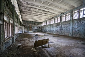 chernobyls ghost cities ukraine Chernobyl exclusion: The school sports hall