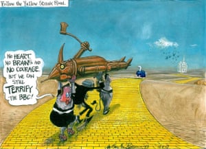 Martin Rowson on the BBC Ding Dong controversy — cartoon | Opinion | The  Guardian