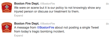 Boston fire tweet