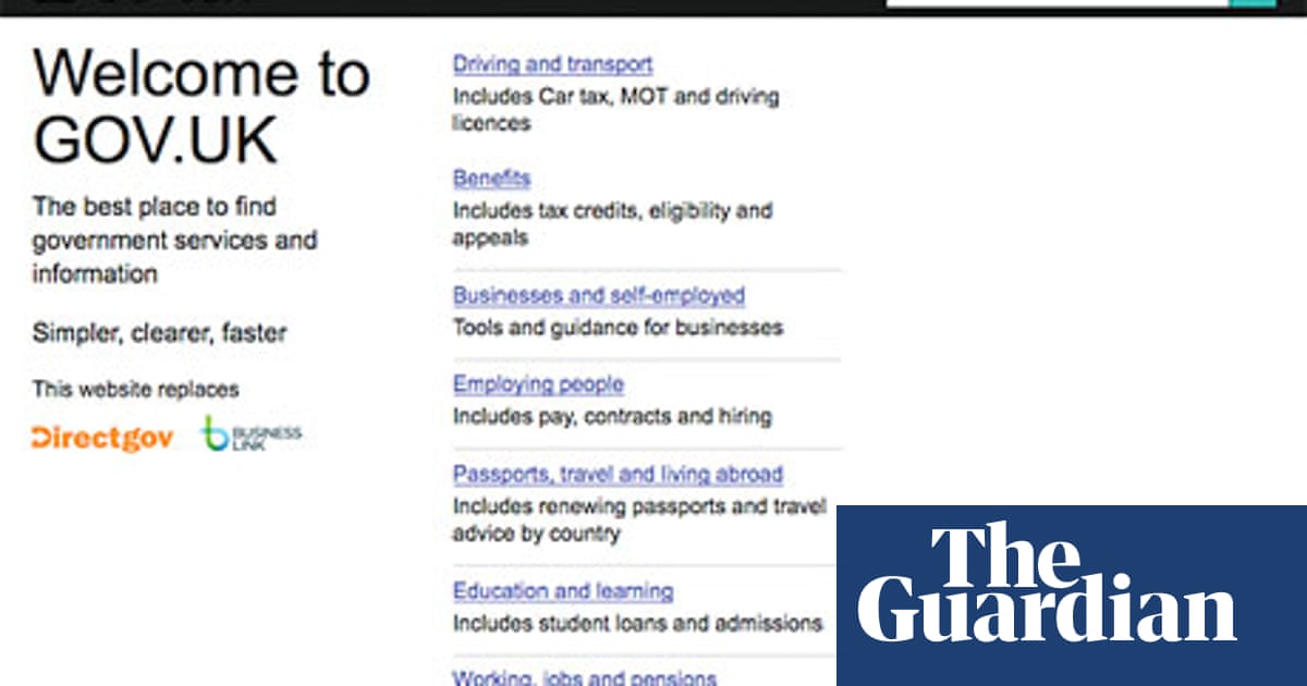 Should Gov Uk Be Design Of The Year Art And Design The Guardian