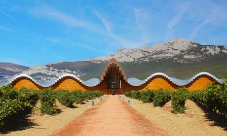 The spectacular Ysios winery by architect Santiago Calatrava