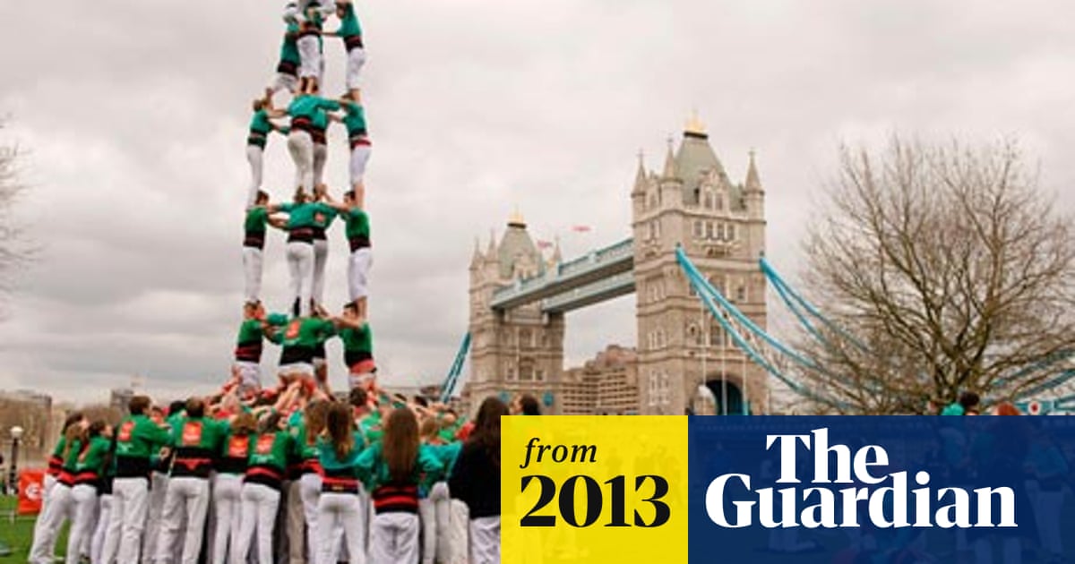 Catalan human tower dazzles crowd in London | Catalonia | The Guardian