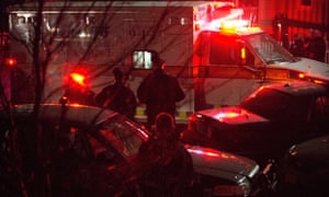 An ambulance carries Boston marathon bombing suspect Dzhokhar Tsarnaev from the scene after he was apprehended in Watertown, Massachusetts