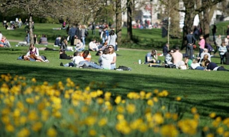 Sunshine in St James Park In London