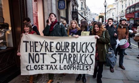 Protestors against Starbucks
