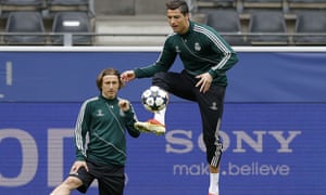 Luka Modric and Cristiano Ronaldo.
