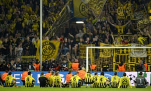 Dortmund's players celebrate