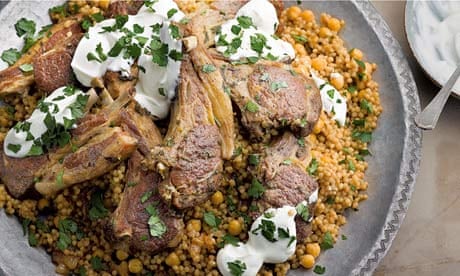 Yotam Ottolenghi's braised lamb with maftoul and chickpeas