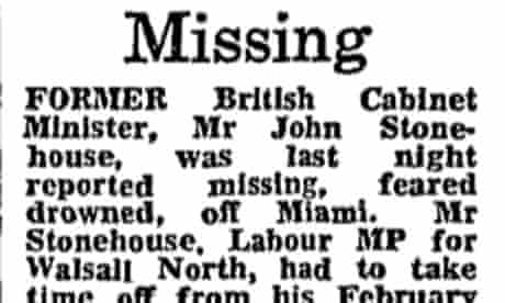 Stonehouse missing 1974