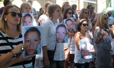 Silent protest in support of rape victims, Cape Town