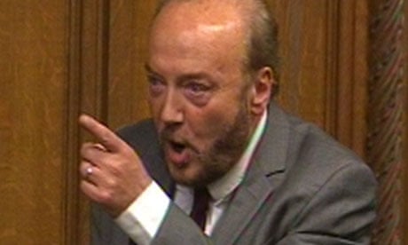 George Galloway speaking in the House of Commons
