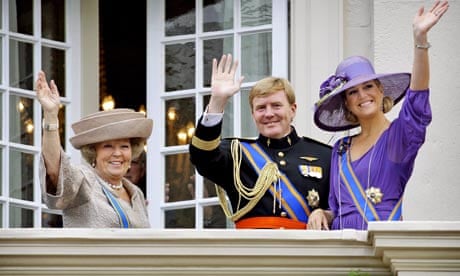 Queen Beatrix and crown prince Willem-Alexander