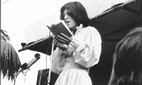 Rolling Stones frontman Mick Jagger reads the poem Adonais in Hyde Park 1969