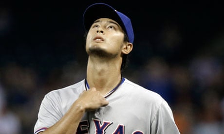 Yu Darvish barely misses perfect game as Texas Rangers thump