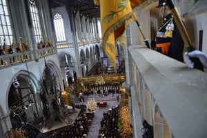 King Willem inauguration: Standard-bearers on duty during the investiture