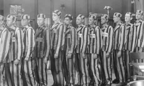Not a good idea: prisoners in uniform from the 1920 film From Now On. 