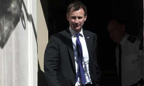 Health secretary Jeremy Hunt believes his department needs protected status to handle rising demand