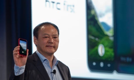 HTC's Peter Chou officially unveils the new HTC First phone loaded with the new Facebook platform.