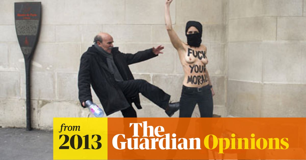 A Gloriously Crude Topless Jihad From A Femen Activist Protest The Guardian
