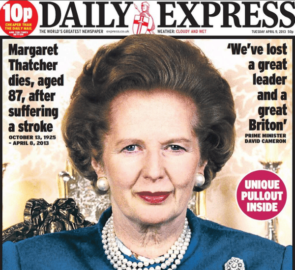 Margaret Thatcher Dies News And Reaction Politics The Guardian