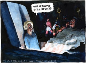 Steve Bell On Margaret Thatcher S Death Cartoon Opinion The Guardian