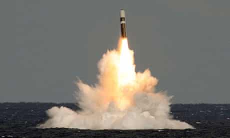 Unarmed Trident missile fired from HMS Vigilant 