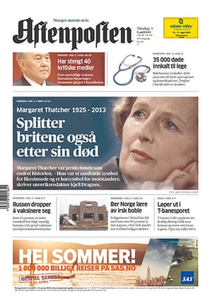 World Maggie front pages : Thatcher International newspaper front pages 