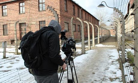 Ian Orwin films at Auschwitz