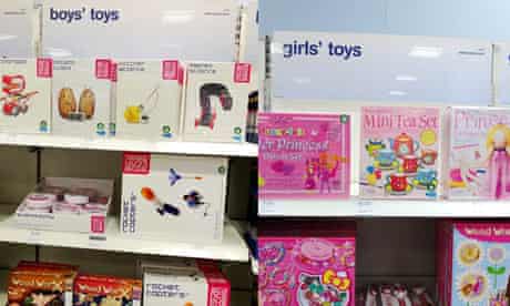 Boots display of toys 'for boys' and 'for girls'
