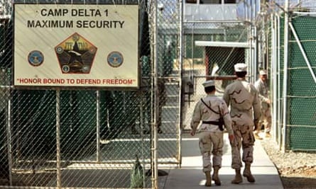 US military guards at Guantánamo Bay
