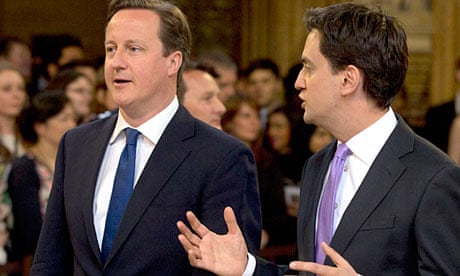 David Cameron and Ed Miliband on their way to listen to the Queen's speech