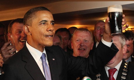 US president Barack Obama on 2011 visit to Ireland