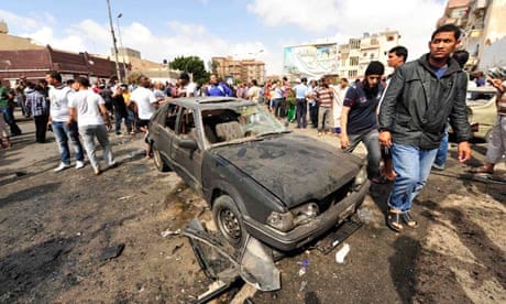 Benghazi car bomb explosion