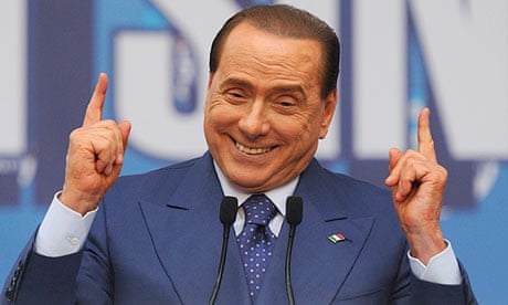 Silvio Berlusconi at a political rally in Brescia on Saturday
