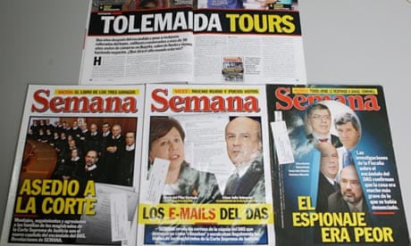 Articles by Colombian journalist Ricardo Calderón, who escaped unhurt in an attack on 1 May