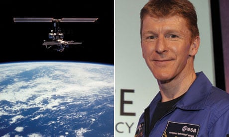 International Space Station and Tim Peake composite