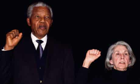 Nelson Mandela and Nadine Gordimer Sing Anthem