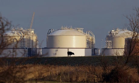 The Liquefied Natural Gas terminal on the Isle of Grain near London