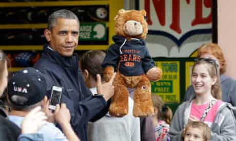 Barack Obama with teddy bear
