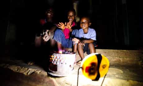 children with their lantern