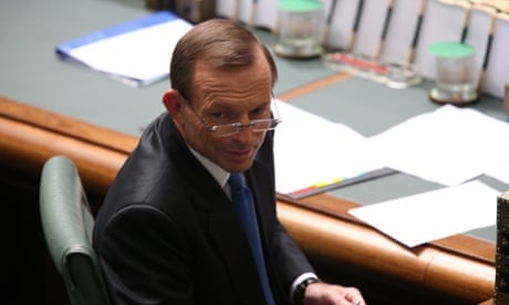 The Leader of the Opposition Tony Abbott during Question Time. The Global Mail. Mike Bowers